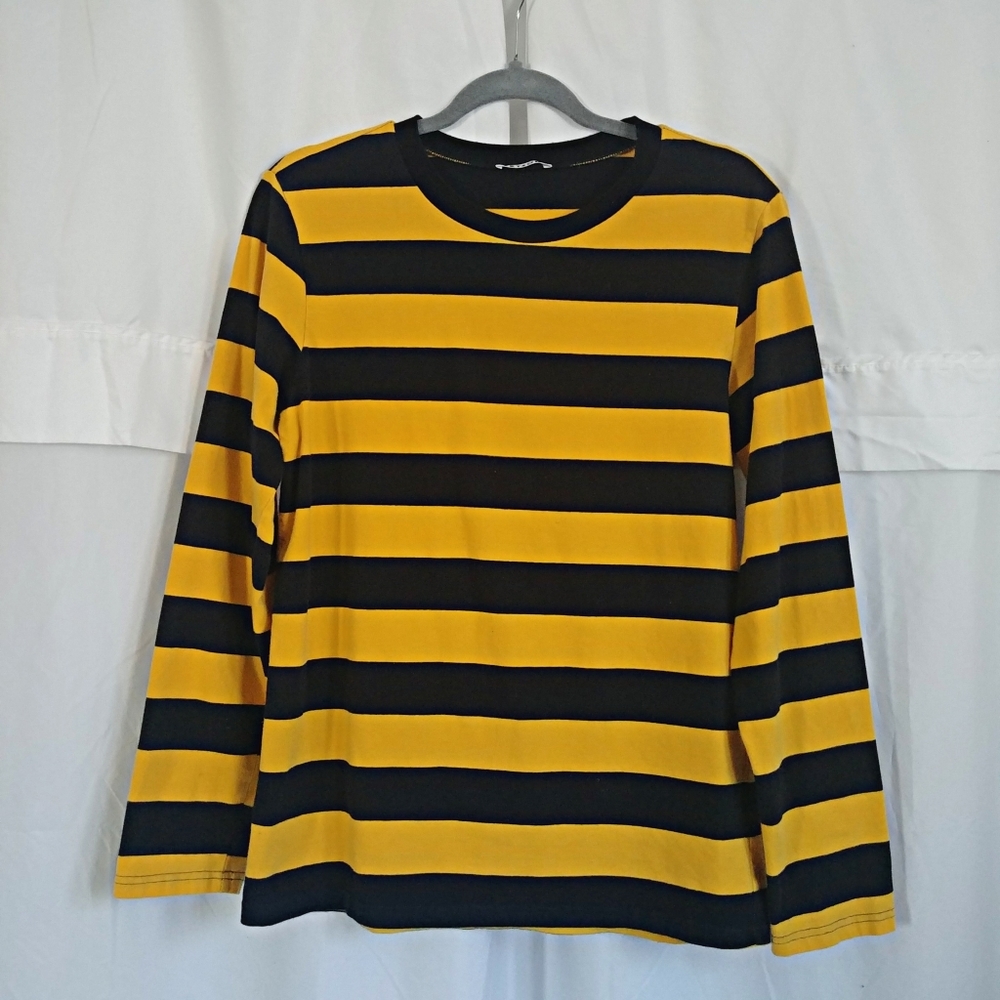 Black and Yellow stripped long sleeve